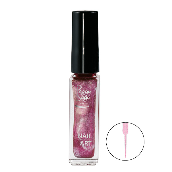 Nail art k�r�mlakk fuchsia m�tallis� 7ml